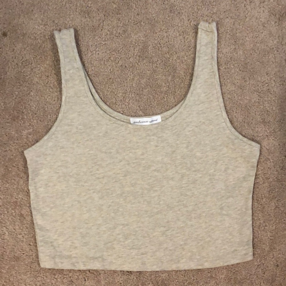 Tan crop top